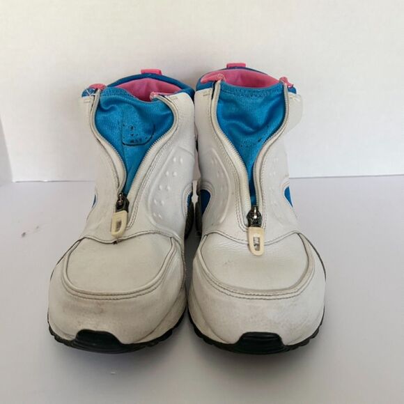 NIKE AIR HUARACHE RUN MID Top White Black Pink Women's Sz 9 - Picture 3 of 7